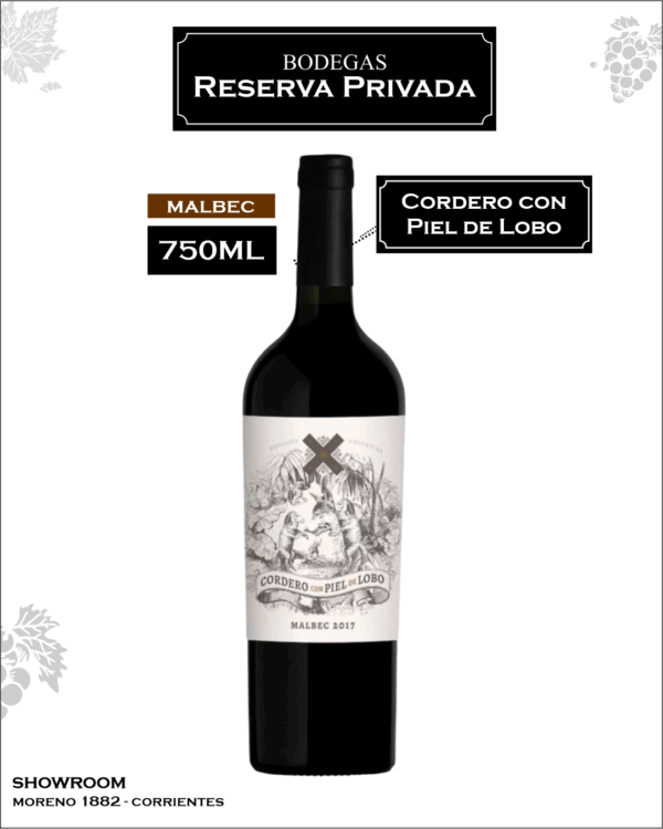 Cordero con Piel de Lobo Malbec